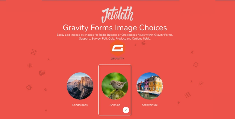 Jetsloth Gravity Forms Image Choices