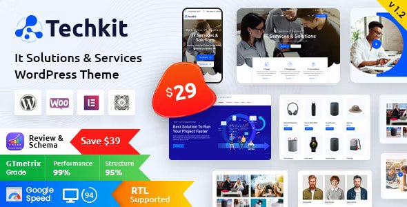 Techkit Theme – Technology WordPress Theme & IT Solutions