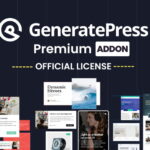 GeneratePress Theme Premium Addon | Original License | One Time Payment - Exclusive Deal