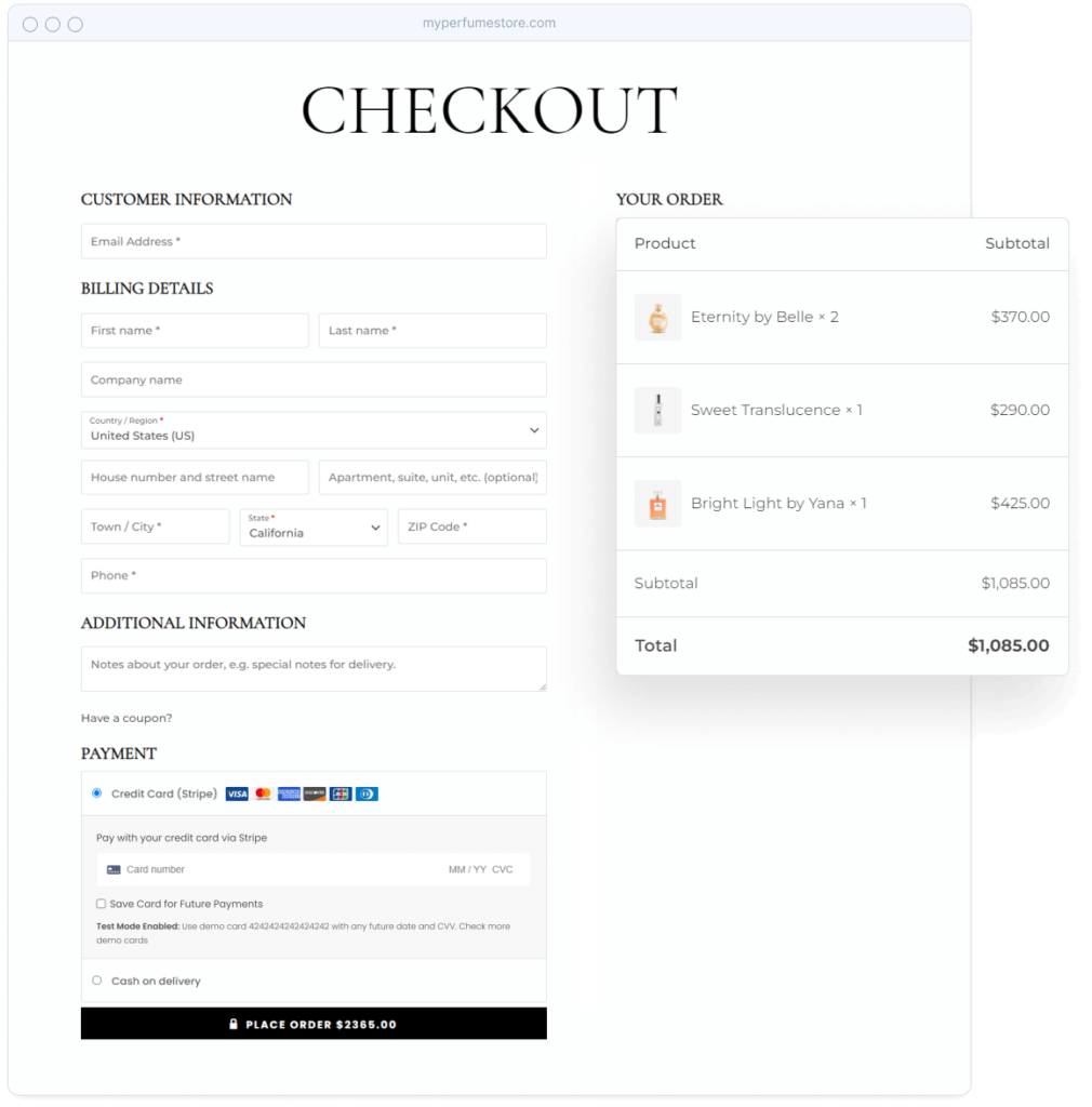 Astra woocommerce modern checkout
