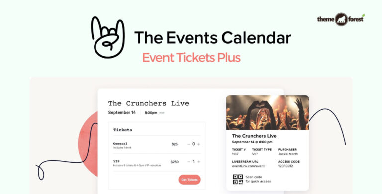 Event Tickets Plus – The Events Calendar 6.9.3 | PlugCart