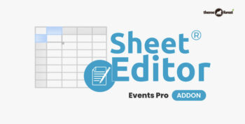 WP Sheet Editor Events Pro Addon