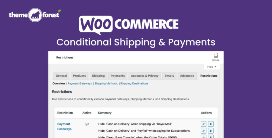 WooCommerce Conditional Shipping & Payments