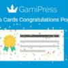 GamiPress Points Cards – Congratulations Popups WordPress Plugin