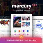Mercury - Affiliate WordPress Theme. Casino, Gambling & Other Niches. Reviews & News 3.9.6