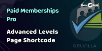 Paid Memberships Pro Advanced Levels Page Shortcode