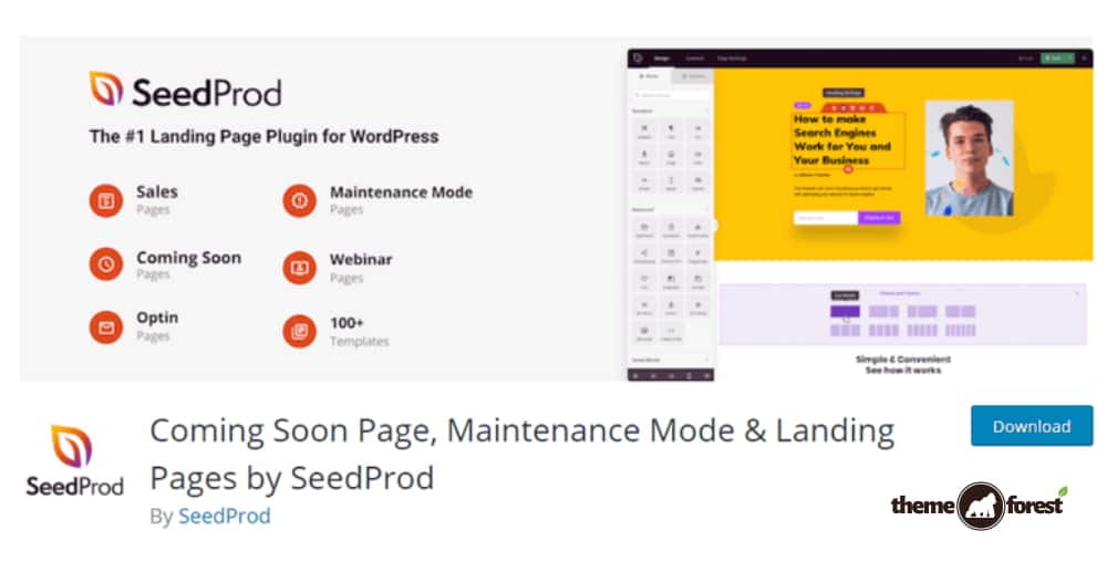 SeedProd Coming Soon Pro Plugin WP + Maintenance Mode