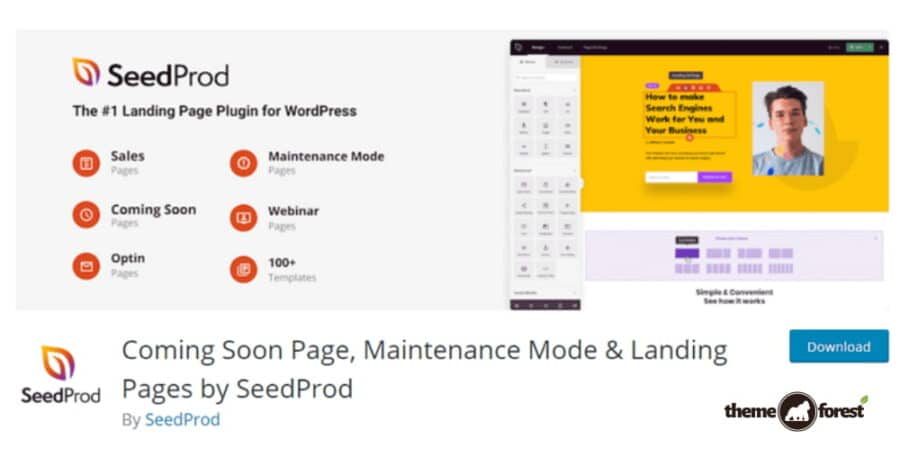 SeedProd Coming Soon Pro + Maintenance Mode – Plugin for WP