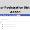 User Registration Stripe Addon