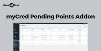 myCred Pending Points Addon