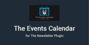 Newsletter The Events Calendar Addon