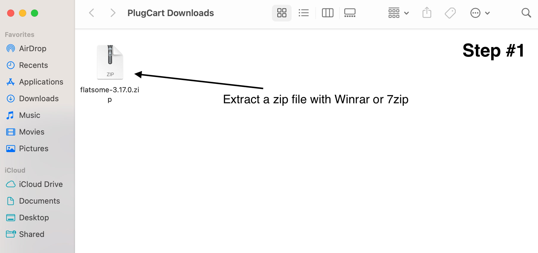 style.css error step 1 unzip a file