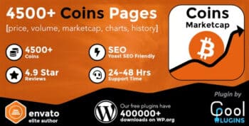 Coins MarketCap - WordPress Cryptocurrency Plugin