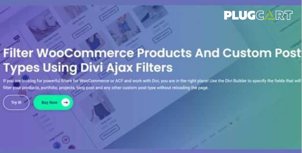 Divi Ajax Filter –Divi Ajax Filter plugin for WooCommerce
