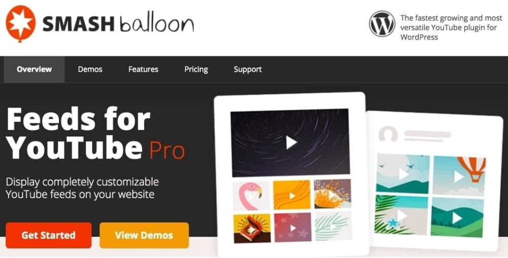 Feeds for YouTube Pro Plugin for WordPress