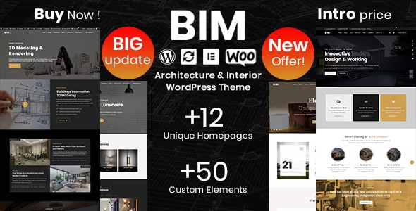 BIM Theme - Architecture Elementor WordPress Theme & Interior Design