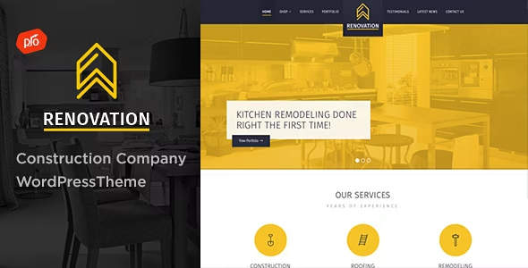 Renovation Theme - Construction Company Theme