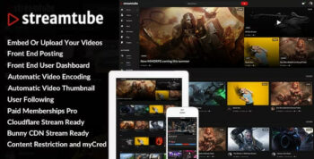 StreamTube Theme – Video WordPress Theme