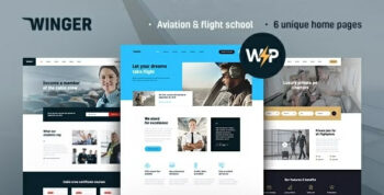 Winger - Aviation & Flight School WordPress Theme