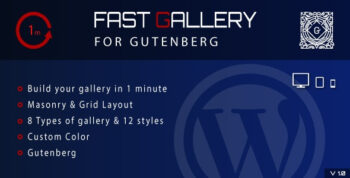 Fast Gallery for Gutenberg CodeCanyon