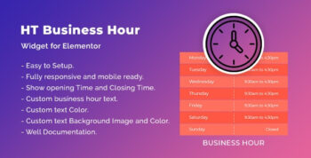 HT Business Hour Widget for Elementor CodeCanyon