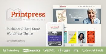 Printpress - Book Publishing WordPress Theme themeforest