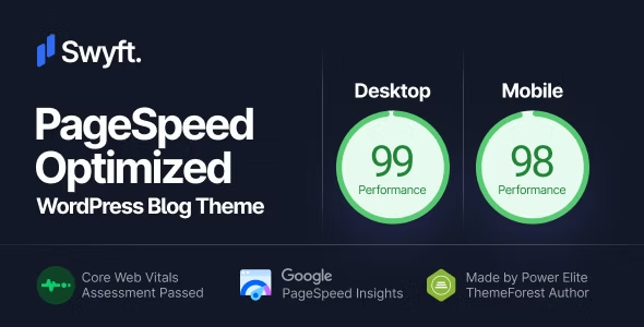 Swyft Theme - PageSpeed Optimized WordPress Theme Blog