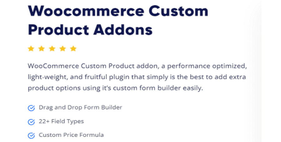 Woocommerce Custom Product Addons