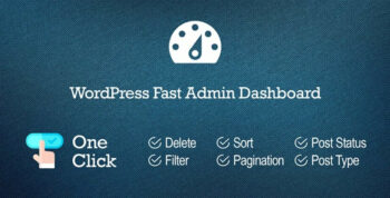 WordPress Fast Admin Dashboard CodeCanyon