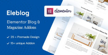 Eleblog - Elementor Magazine and Blog Addons CodeCanyon