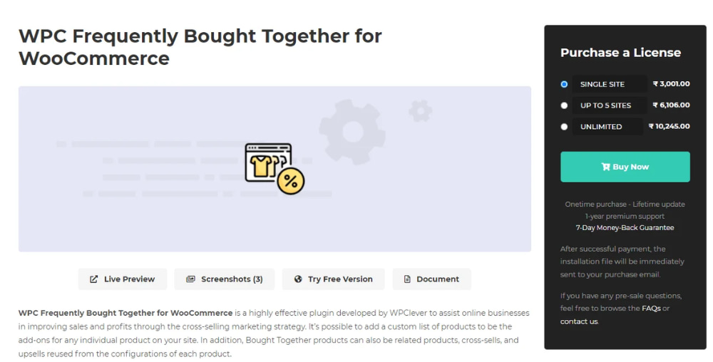 WPC Frequently Bought Together For WooCommerce 7.1.3 | PlugCart