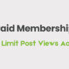 Paid Memberships Pro Limit Post Views Addon