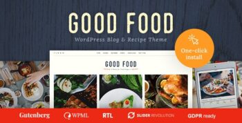 Good Food Theme Themeforest