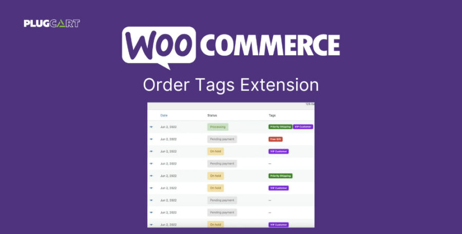 Woocommerce Order Tags Extension