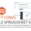 Gravity Forms Google Sheets