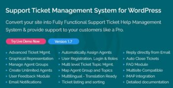 Support Ticket Management System for WordPress Codecanyon