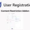 User Registration Content Restriction Addon