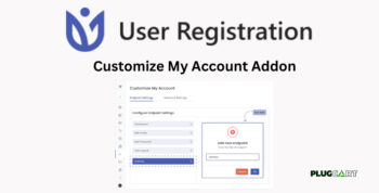 User Registration Customize My Account Addon