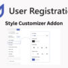 User Registration Style Customizer Addon