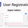 User Registration Zapier Addon