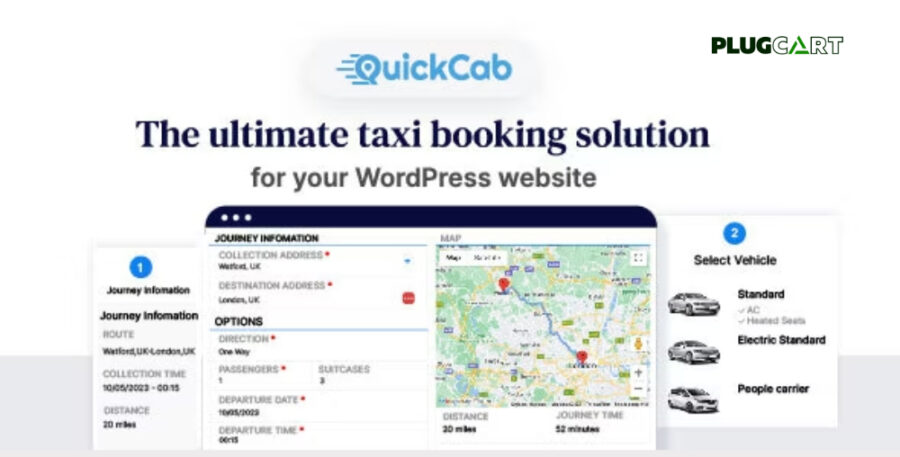 QuickCab WooCommerce Taxi Booking Plugin