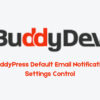 BuddyPress Default Email Notification Settings Control