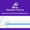 Everest Forms Form Restriction
