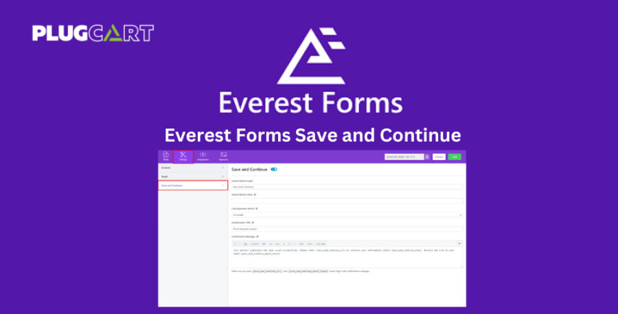 Everest Forms Save and Continue