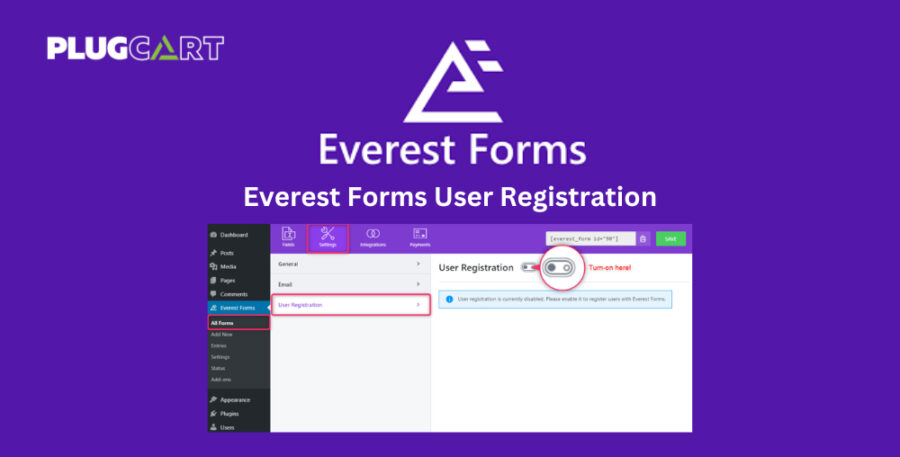 Everest Forms User Registration