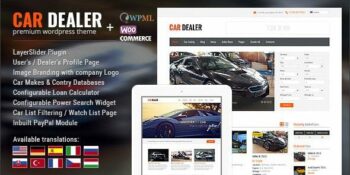 Car Dealer Automotive Theme Themeforest