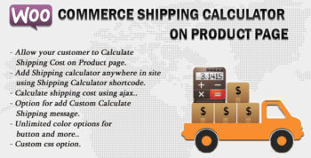 Woocommerce Shipping Cost Calculator On Product Page Codecanyon