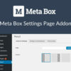 Meta Box Settings Page Addon