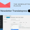 Newsletter Translatepress Addon