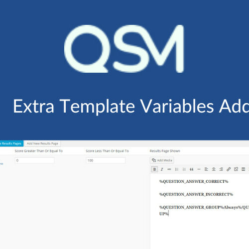 Qsm Interface QSM Extra Template Variables Addon 1.5.3 | PlugCart